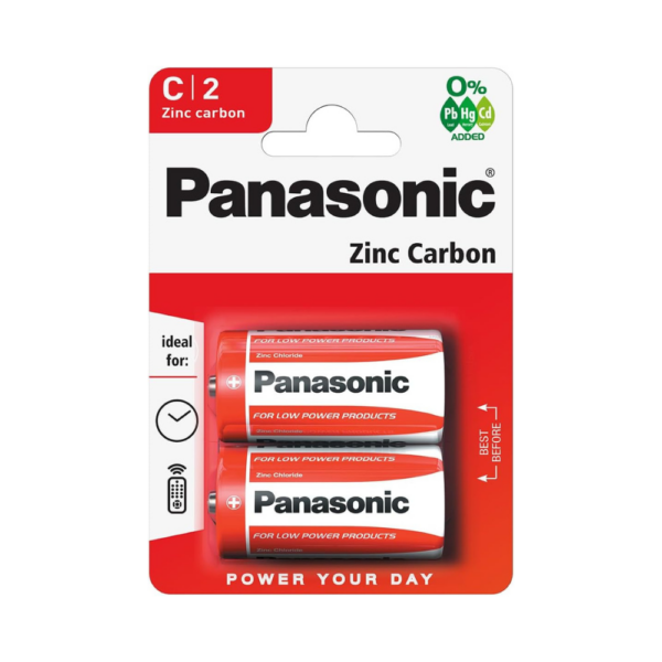 Panasonic C (R14) Zinc Carbon Battery