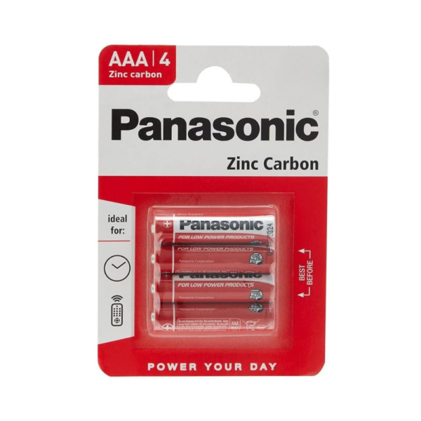 Panasonic AAA (R03) Pk4 Alkaline Battery