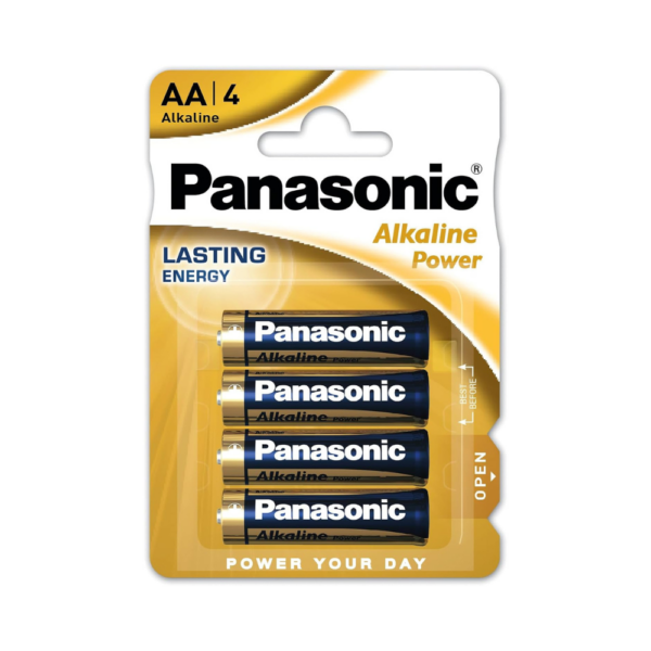 Panasonic AA (R6) Pk4 Alkaline Battery