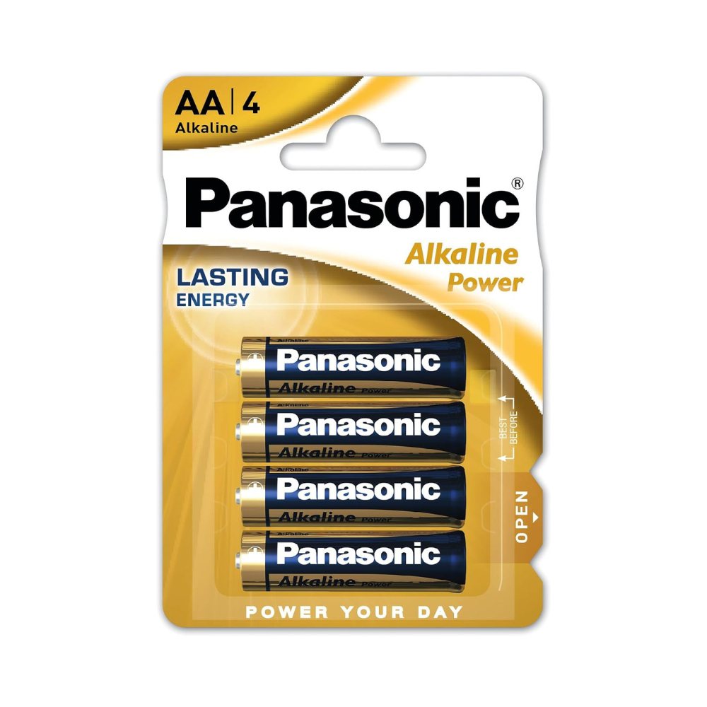 Panasonic AA (R6) Pk4 Alkaline Battery