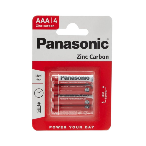 Panasonic AAA(R03) 4PK Zinc Carbon Battery