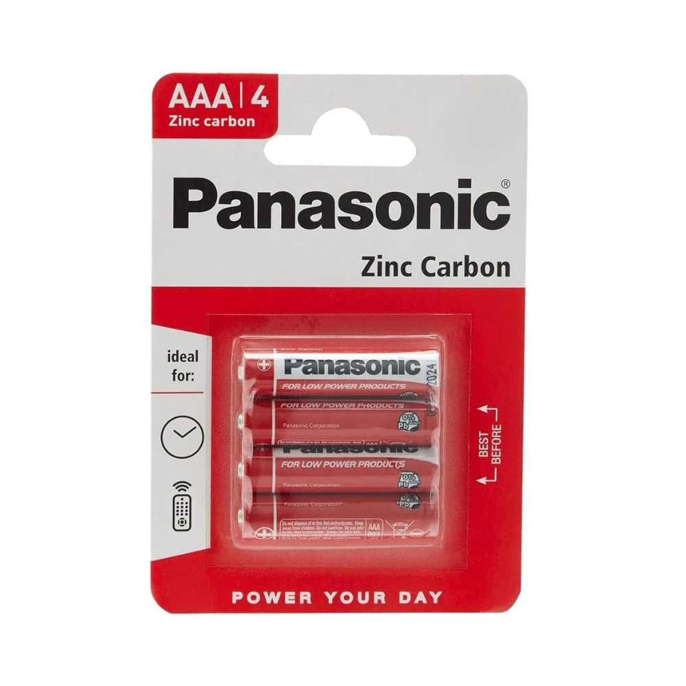 Panasonic AAA (R03) 4PK Zinc Carbon Battery