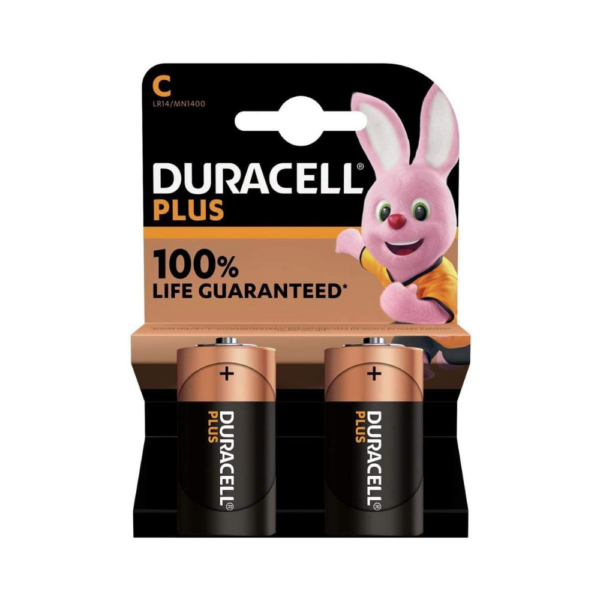 Duracell C (Mn1400) Plus 2pk