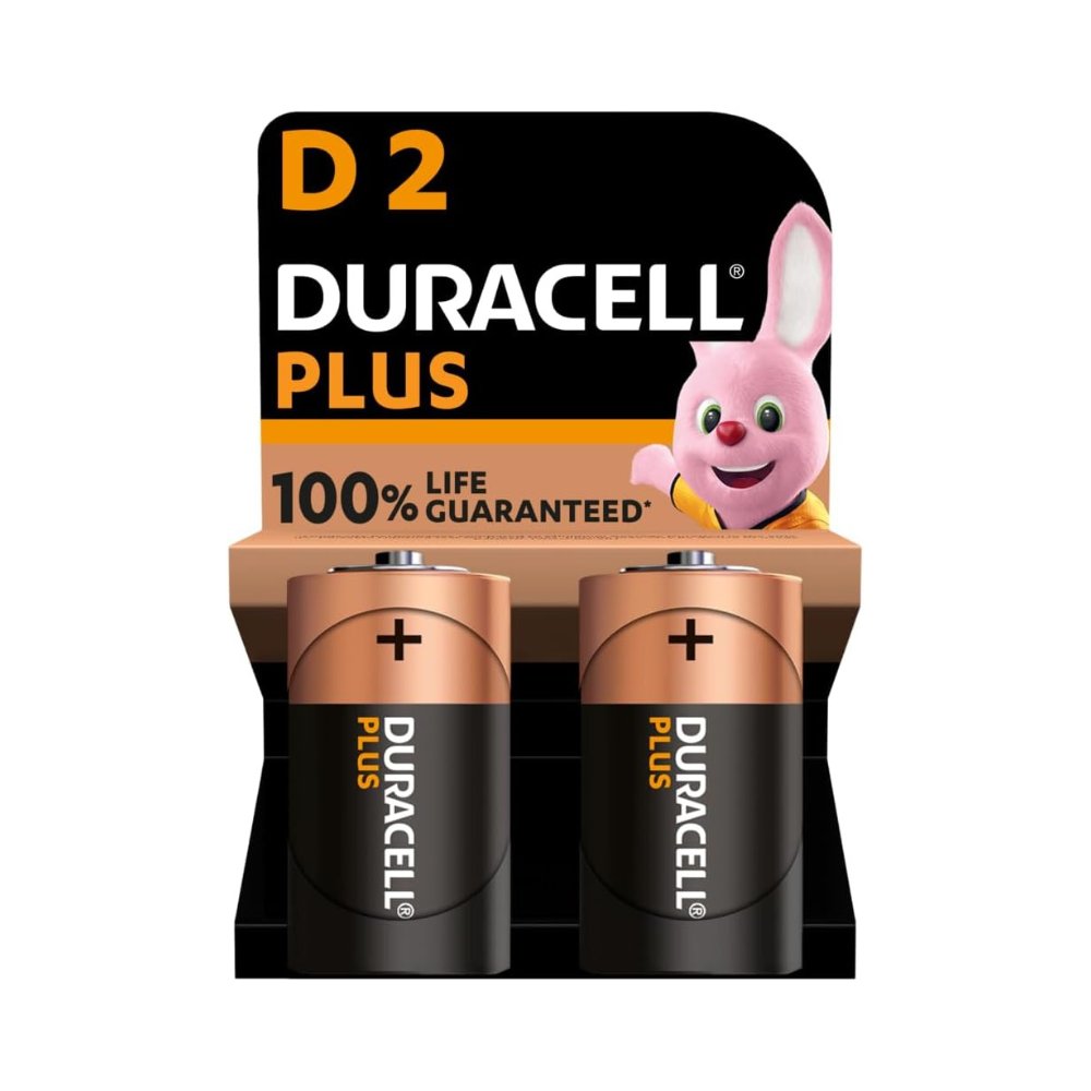 Duracell D Plus 2pk