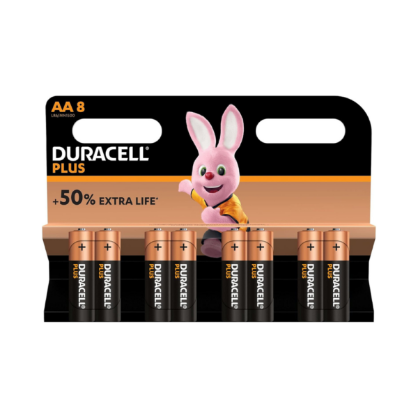 Duracell AA Plus 8Pk Batteries