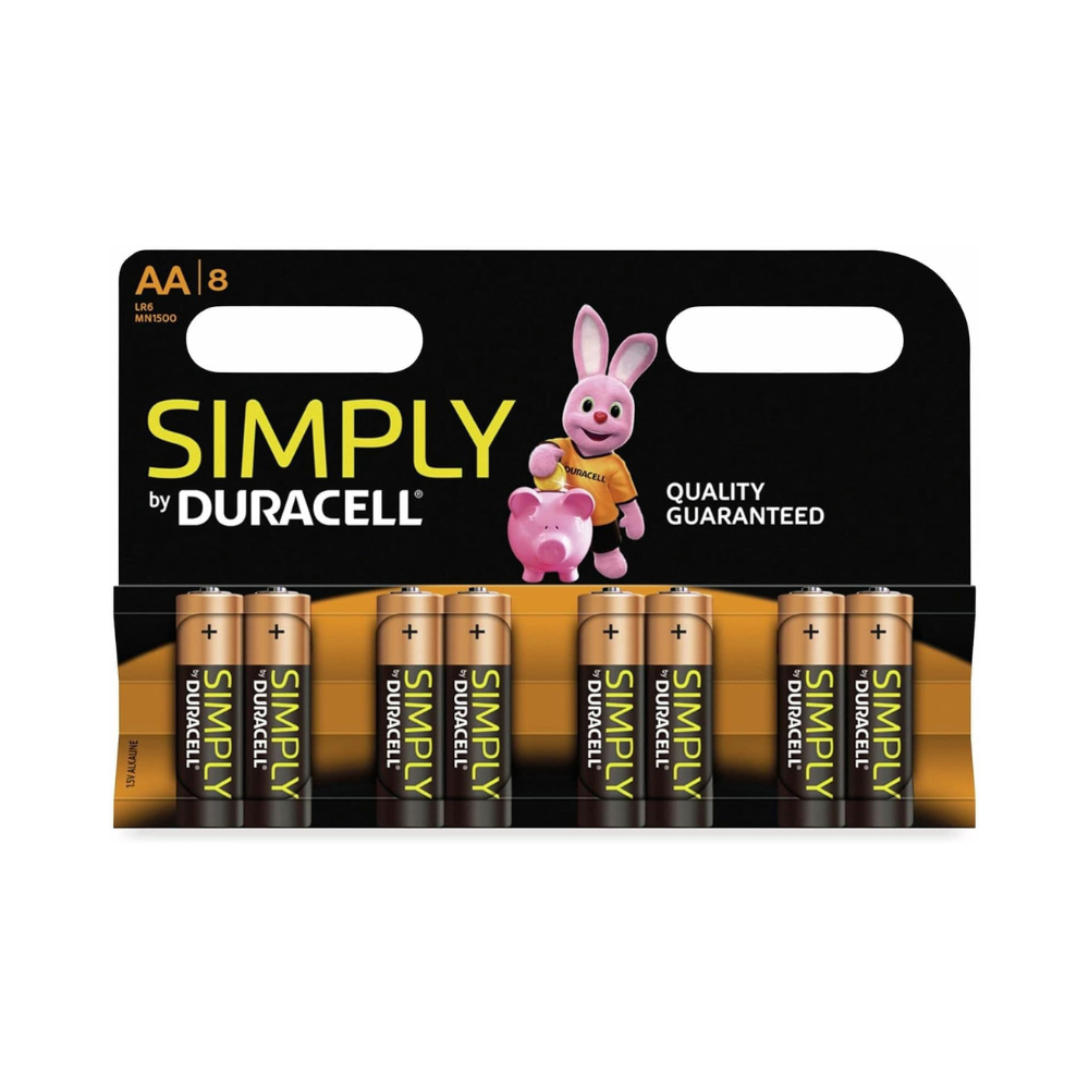 Duracell AA (Mn1500) 8pk Simply