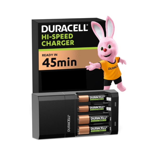 Duracell Mini Charger With 2xAA 1500 Mah