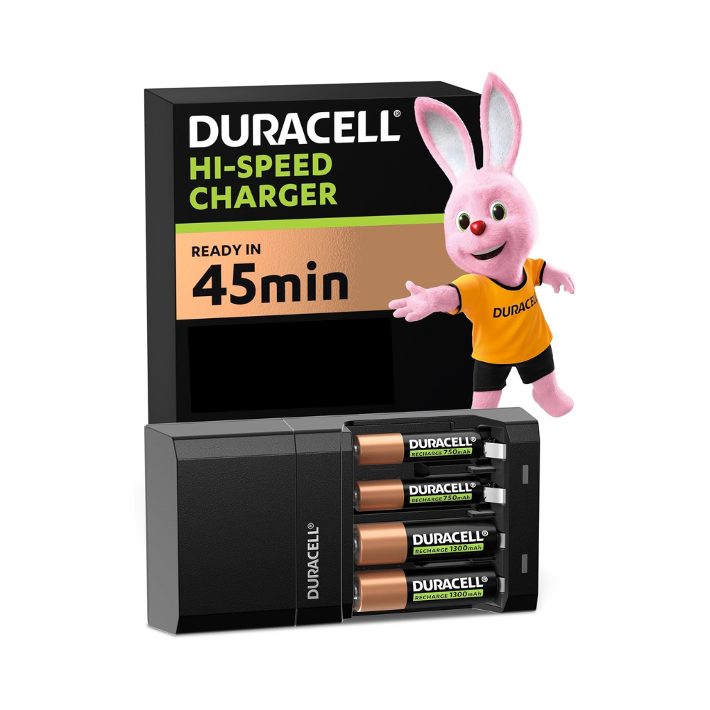 Duracell Mini Charger With 2xAA 1500 Mah